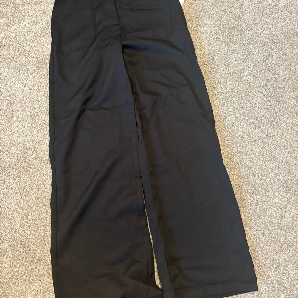 Elegant Wide Leg Black Pants